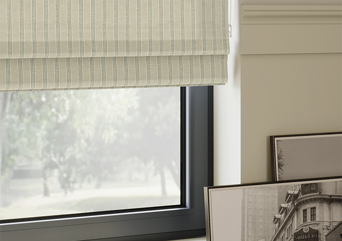 Emily Bond George Stripe, Sage - Roman Blind - Image 5